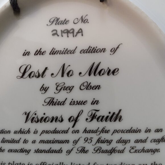 Beautiful plate, numbered & dated - Picture 3 of 7